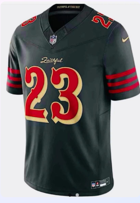 Men San Francisco 49ers #23 Mccafrey black Nike Limited NFL 2025 Jersey010